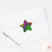 Sticker Étoile Points Abstraits florescents (Enveloppe)