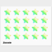 Sticker Étoile Points arc-en-ciel (Feuille)