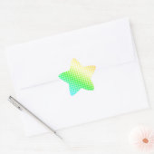 Sticker Étoile Points arc-en-ciel (Enveloppe)