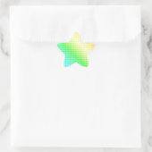 Sticker Étoile Points arc-en-ciel (Sac)