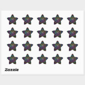 Sticker Étoile Points en spirale (Feuille)