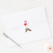 Sticker Étoile Poo Emoji Voler Avec Ballons (Enveloppe)