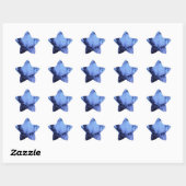 Sticker Étoile Pop Musicians Blue Purple Art Imprimer (Feuille)