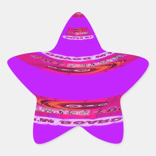 Sticker Étoile Pour drôle, je me manque de toi (Devant)