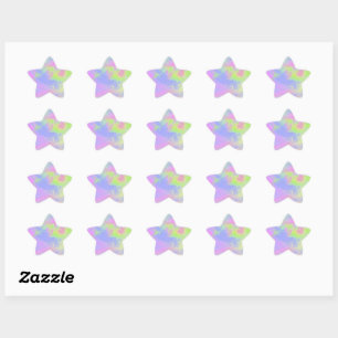 Sticker étoile pour peinture arc-en-ciel