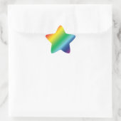 Sticker Étoile Pride lgbtq lgbt couleurs arc-en-ciel motif (Sac)