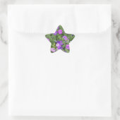 Sticker Étoile Printemps Été Floral Purple Petunia Décor (Sac)