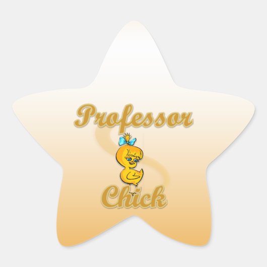 Sticker Étoile Professeur Chick (Devant)