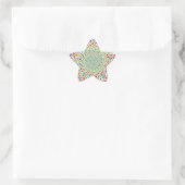 Sticker Étoile Psychédélique Rainbow Eyes Mandala (Sac)