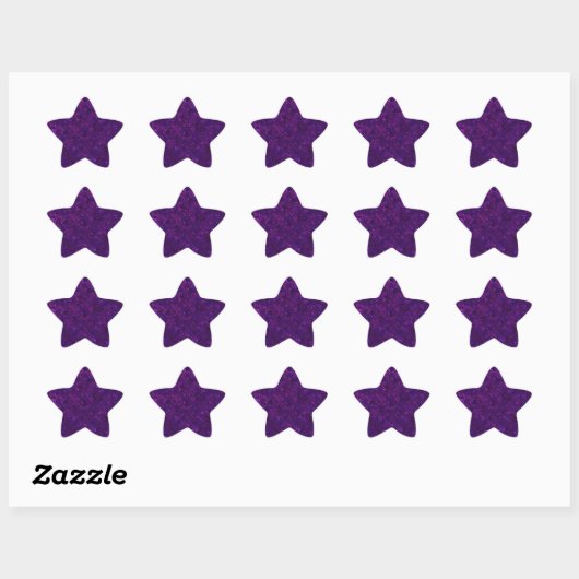 Sticker Étoile Purple confeti (Feuille)