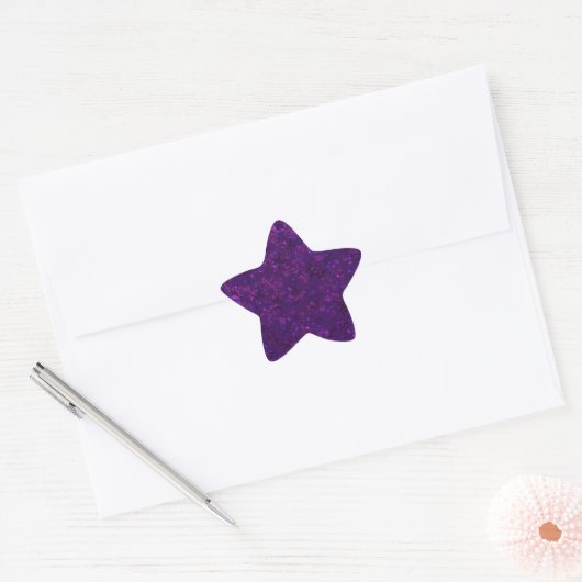 Sticker Étoile Purple confeti (Enveloppe)
