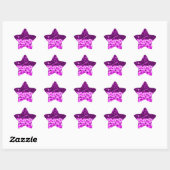Sticker Étoile Purple Hearts Faux Parties scintillant (Feuille)