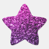 Sticker Étoile Purple Pink Ombre faux parties scintillant scintil (Devant)