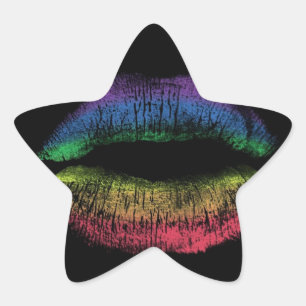 Sticker Étoile Rainbow Kiss