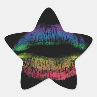 Sticker Étoile Rainbow Kiss