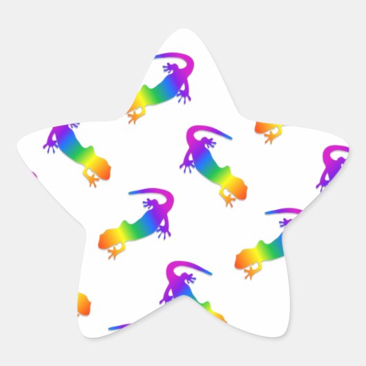 Sticker Étoile Rainbow Salamander (Devant)