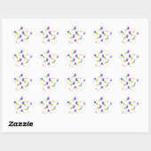 Sticker Étoile Rainbow Salamander (Feuille)