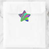 Sticker Étoile Rainbow Zebra (Sac)