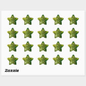 Sticker Étoile Raisin Vert Frais (Feuille)
