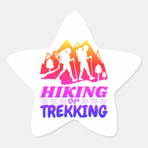 Sticker Étoile Randonnée ou trekking