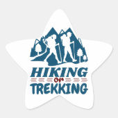 Sticker Étoile Randonnée ou trekking (Devant)