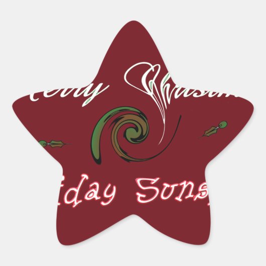 Sticker Étoile Red Joyeux Noël Sunshine Wives.png (Devant)
