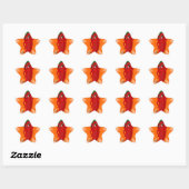 Sticker Étoile Red Pepper Superstar (Feuille)
