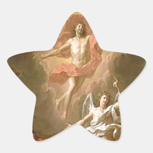 Sticker Étoile Résurrection du Christ (Devant)