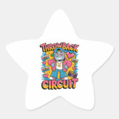 Sticker Étoile Retro Robot 90s Design Hip hop - Fun Cartoon Throw (Devant)