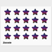 Sticker Étoile Rêve coloré Abstrait (Feuille)
