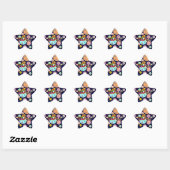 Sticker Étoile Rockstars (Feuille)