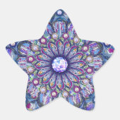 Sticker Étoile Rosace bleue (Devant)