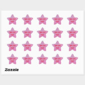 Sticker Étoile rose (Feuille)