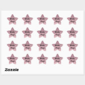 Sticker Étoile Rose Gold Rose Imperméable Sans Gouttes Frais (Feuille)