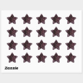 Sticker Étoile Rose Mandala (Feuille)