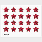 Sticker Étoile Roses Reddy Belle (Feuille)