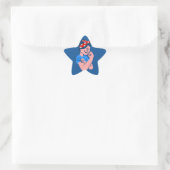 Sticker Étoile Rosie la riveteuse rockabilly icône rétro (Sac)
