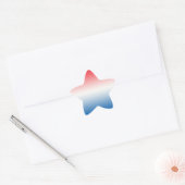 Sticker Étoile Rouge blanc et bleu Ombre (Enveloppe)
