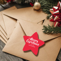 Rouge blanc mignon Police Joyeux Noël personnalisé