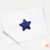 Sticker Étoile Royal Blue Diamonds & Hearts Stars Mariage (Enveloppe)