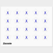 Sticker Étoile Ruban Blue Standard par Kenneth Yoncich (Feuille)