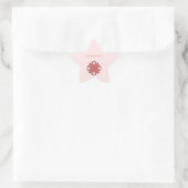 Sticker Étoile Ruban de trèfle rose par Kenneth Yoncich (Sac)