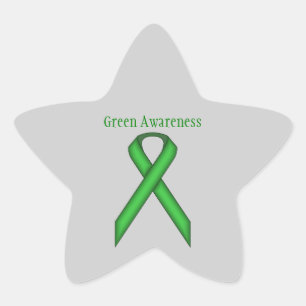 Sticker Étoile Ruban Green Standard par Kenneth Yoncich