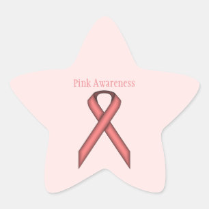 Sticker Étoile Ruban rose standard par Kenneth Yoncich