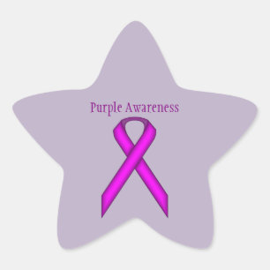 Sticker Étoile Ruban standard violet par Kenneth Yoncich