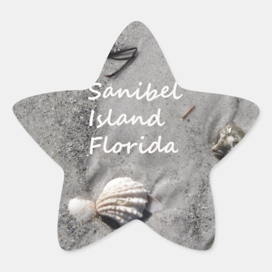 Sticker Étoile Sable De L'Île De Sanibel (Devant)