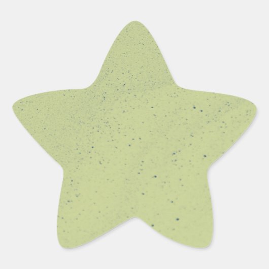 Sticker Étoile Sable Vert Citron (Devant)