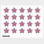 Sticker Étoile Sakura Pink Cherry Blossom Sky (Feuille)