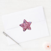 Sticker Étoile Sakura Pink Cherry Blossom Sky (Enveloppe)