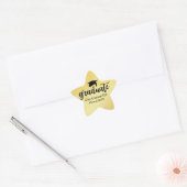 Sticker Étoile Sceau de l'enveloppe de graduation Gold Star 2018 (Enveloppe)
